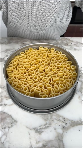 Easy and yummy pasta bake I use a spring form pan to create a layered pasta cake. It is so easy and yummy. | Spark of Drama