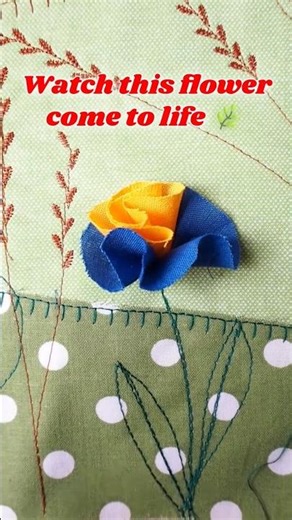 Simple Sewing Idea: Flower Appliqué 🌸