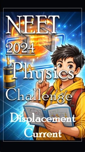 NEET 2024 Physics | Displacement Current Trick ⚡ Capacitor Concept in 30 Sec