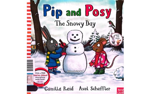 英文原版绘本《Pip and Posy - The Snowy Day》｜关于好朋友之间学会如何解决冲突并一起开心玩耍的故事。