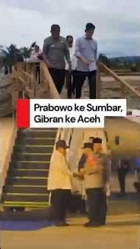 Prabowo to West Sumatra, Gibran to Aceh