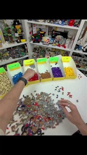 POV ASMR Sorting a LEGO Pick a Brick Box #lego #legostore #legoshopping #legopickabrick