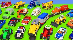 659K views · 14K reactions | Police Cars, Trains, Fire Truck, Ambulance, Excavator & Tractor Toy Vehicles for Kids | Pet's Studio TV | Facebook