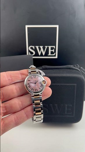 Cartier Ballon Bleu 33 Midsize Steel Rose Gold MOP Dial Watch W6920098 Review | SwissWatchExpo
