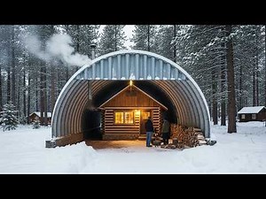 Everyone Thought His Quonset-Covered Cabin Was Crazy — Until It Held 55° More Heat