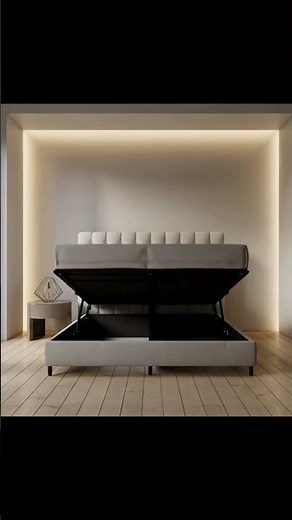 Smart Lift Bed | Easy Under-Bed Storage & Modern Design #interiordesign #home #interior
