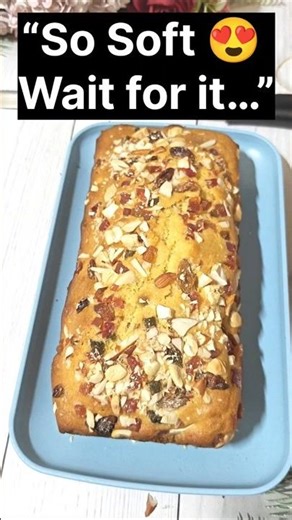 Soft and moist dry fruits cake: secret to perfect texture#shorts