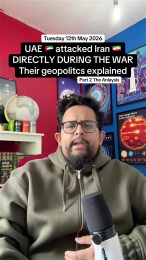 12.may.2026 🇦🇪 🇮🇷 Part 2 on the breaking news that the UAE attacked Iran directly during the war. Why would they? Like for what reason how does it benefit them to do so? And what could happen now? We start discussing at least but I don’t answer all the questions because I’m too busy yapping and meandering and rambling sorry. Search #newsbaba for the latest news updates and breaking news coverage. #geopolitics #analysis #news #latest