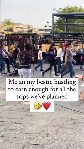 Who is with you?😂 You and your bestie saving up for your trips. Girls just wanna have fun #travelhumor