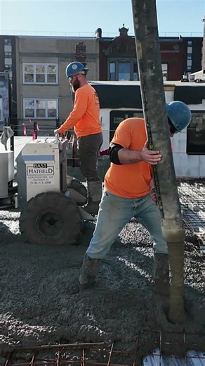 Pumping Concrete in Troy, N.Y. #concrete #concretepumping