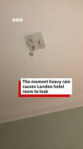 💦 'It is pouring out like rain' An Australian tourist has said her trip of a lifetime was "soured" after her London hotel room flooded due to heavy rain and she struggled to get a refund. Wendy Pinch, was staying with two friends at the Hyde Park Boutique Hotel when water leaked through the ceiling of their ground floor-room on 3 October. Ms Pinch praised hotel staff who tried to help them but said she and her friends "were left cold, wet and tired" as they had to leave the hotel just before mi