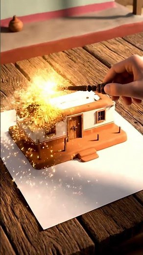 How to Draw a Traditional Thatched Cottage | Easy Sketch Tutorial