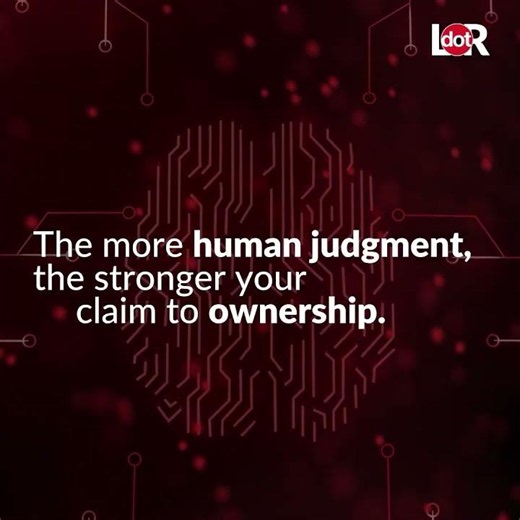 Can AI-generated content be copyrighted? | LdotR