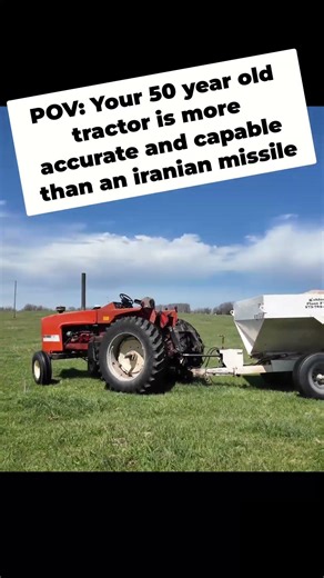When your 50 year old tractor is more accurate than an Iranian Missile