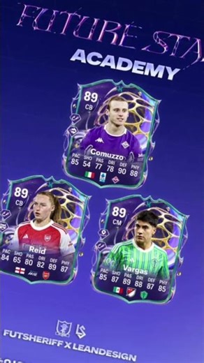 🚨Coming in Future Stars! 🇮🇹 Cormuzzo 🏴󠁧󠁢󠁥󠁮󠁧󠁿 Reid 🇲🇽 Vargas #FC26
