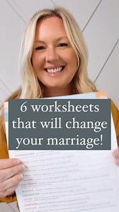 Worksheets are excellent tools for visual learners, those who are trying to improve their communication and for couples who need structure and a plan. Do you use any kind of worksheets for your marriage? If you’re wanting more info on this, just know that we have over 30 worksheets included in membership and they’re usually our members favorites. #marriage365 #marriagereels #marriagehumor #marriageworksheets | Marriage365
