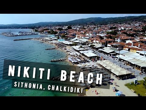 Nikiti beach by drone, Sithonia, Chalkidiki | GREECE 🇬🇷