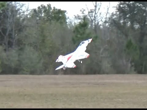 Camera Crew named the jet Spunky, E-Flite 80mm F 16 Thunderbird Maiden