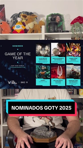 Estos son los nominados para #GOTY 2025. #silksong #deathstranding #expedition33 #donkeykong