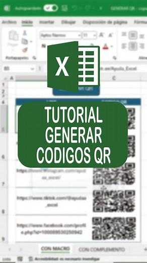 COMO GENERAR CODIGO QR EN EXCEL #Excel #Exceltips #Excelpro #Excelentiktok #Exceltutorial #Exceltutoriales #Parati #Fyp