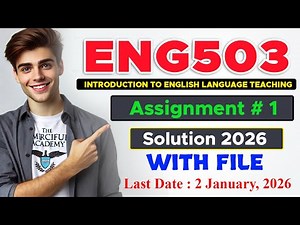 Eng503 Assignment 1 Solution Fall 2025 | Eng503 assignment 1 2026 | By The Merciful Academy