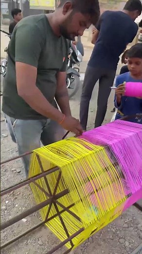 How Kite String (Manja) Is Made 🎯🪁