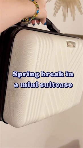Macy's Backstage on Instagram: "Spring break challenge! Can you pack all your essentials in a mini suitcase? Shop and save on luggage and travel essentials at Macy’s Backstage. #MacysStyleCrew #MacysBackstageFinds • What will you find? Macy’s Backstage: Off price. On trend. Arriving daily."