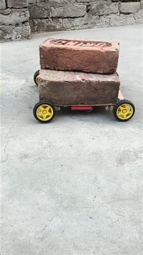 Mini Electric Load Carrying Car 😱 | Brick Carrying DIY Electric Vehicle | Amazing Experiment