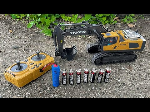 Remote Control Excavator 1:20 Alloy Rechargable Engineering Digger Truck Toys