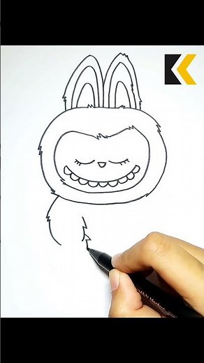 How To Draw Zizi Easily #zizi #labubu #drawingtutorial #drawing