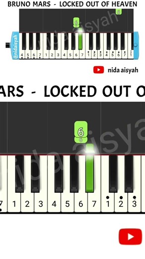 Locked Out Of Heaven #tutorial #pianocover #pianotutorial