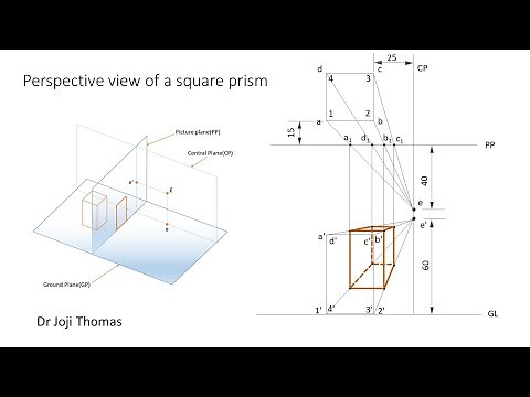 Perspective view of a square prism