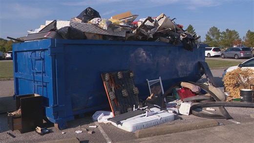 Overflowing dumpster at park raises health and safety concerns
