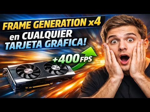 ¿Frame Generation x4 en TODAS las GPUs? 😮 Te explico y te muestro como