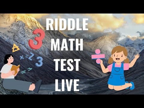 Math live riddle test for you to solve. #Verticallivestream #livestream #livechallenge.