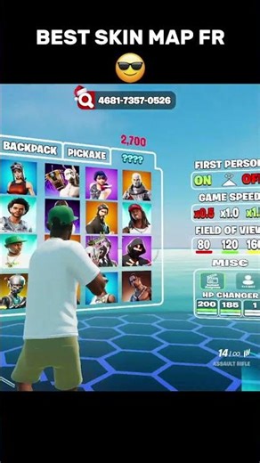 BEST 1V1 SKIN MAP IN FORTNITE #foryou #fortnite #1v1