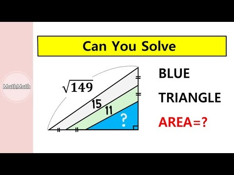 HOW TO: Find the Area of the Blue Triangle (Part 2)