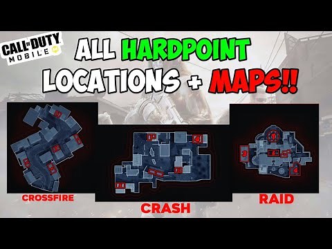 *NEW* CODM ALL HARDPOINT LOCATIONS WITH MAPS | HARDPOINT SPAWN LOCATIONS | COD MOBILE