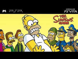 The Simpsons Game PSP - Gameplay on Adrenaline PS Vita [No Commentary]