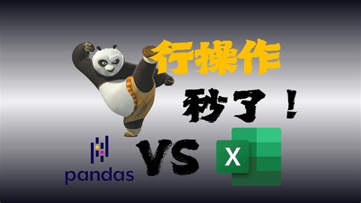 汇总了所有行操作，用Pandas处理Excel看这一讲就够了