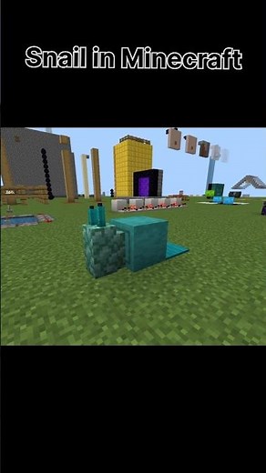I Built a Snail in Minecraft! 😱 #minecraft #shorts #viral #trending