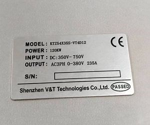 [Hot Item] China Aluminum Printing Self-Adhesive Label Metal Logo Name Plate Printed Metallic Machine Nameplate