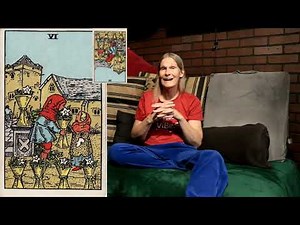 Six of cups in reverse position Tarot card lessons made easy with Lady Leeanna learning made simple