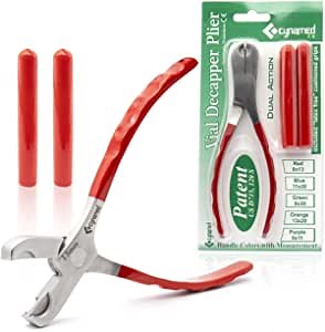 Cynamed Twin Action Decapper Pliers - Perfect for Decapping 8mm and 11mm Crimped Vials and Bottles: Amazon.com: Industrial & Scientific