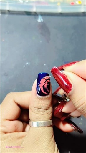 dark blue nail 🎨 #nailart #shorts #shortvideo #shortsviral #youtubeshorts ‪@beautyofnails8190‬