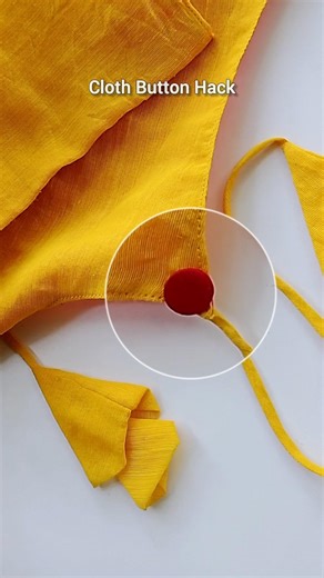 ✨ Easy Cloth Button Making | DIY Sewing Hack 🧵