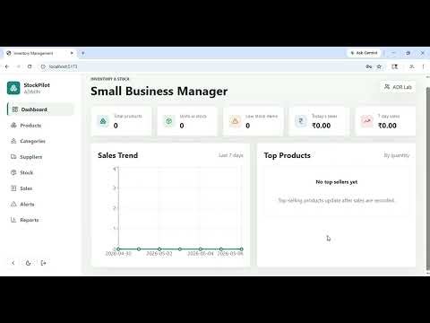 Inventory & Stock Management System Using Java Spring Boot + React | Final Year Project