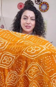 Lukhnawi embroidered and Handdone patterned BANDHEJ premium modal...