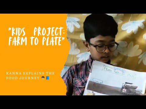 “From Farm to Plate 🌾👦Kanna’s cute explanation!”