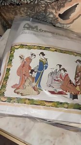 Vintage 1977 Tea House Crewel Embroidery Kit, Asian Scene (24x36) - Etsy Canada
